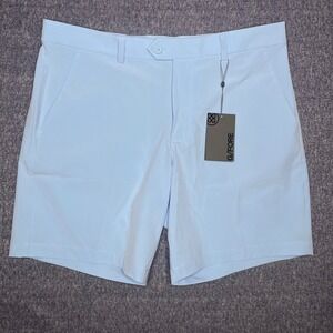 New G/FORE Maverick 4-Way Stretch Golf Shorts Baja Blue Size 36  Performance